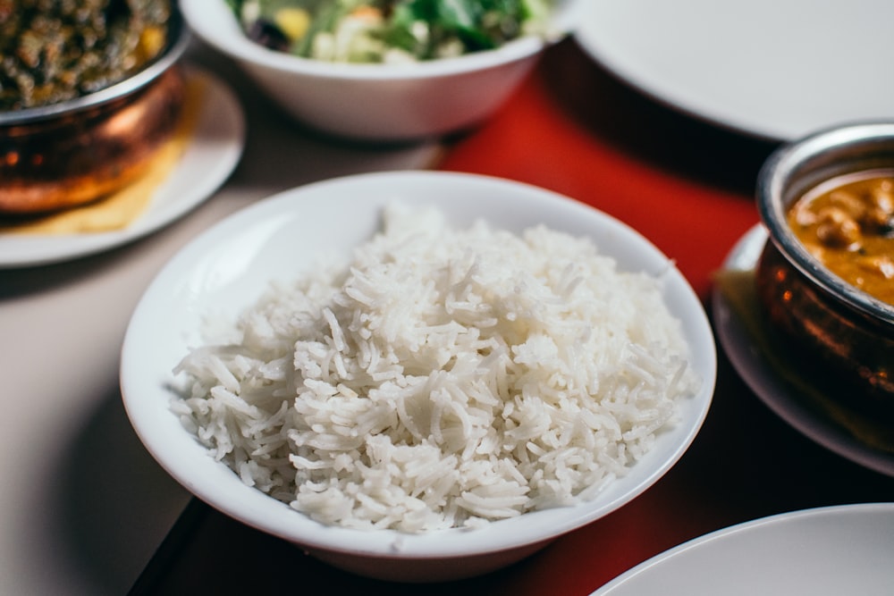 Rice grains closeup